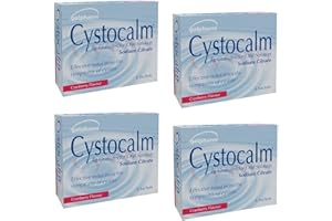 HDMIRRORR 4 x Cystitis Relief from Burning Pain, Cystocalm 24 Sachets 4g Granules Cranberry