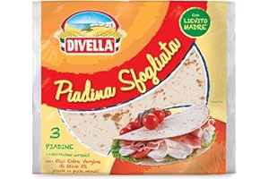 PIADINA SFOGLIATA DIVELLA PACCO DA 3 PIADINE 360 GR PIADINA ROMAGNOLA OLIO EVO