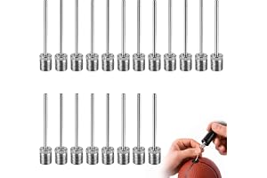 20 nålar för pumpning av bollar med adapter, bollpumpnålar i rostfritt stål för fotboll, basket, volleyboll och rugby, universell munstyckssats för luftpump