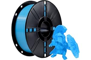 IBOSS Filament PLA Plus (PLA+) 3D 1,75 mm, filament PLA Plus, précision dimensionnelle +/- 0,02 mm, bobine de 1 kg (2,2 lbs) - Filament d'impression 3D pour imprimante 3D, bleu ciel