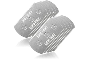 ‎COM-FOUR com-four® 10x Ersatzklingen aus Edelstahl für Reinigungsschaber, Kochfeldschaber, Ceranfeldschaber, Schaberklingen zum Austauschen, geeignet für Backöfen & Herde (10 Stück Ersatzklingen)