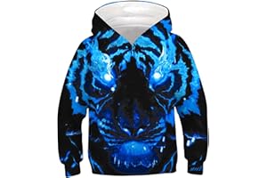 ALISISTER Felpa Bambino Ragazzi Ragazze 3D Stampare Kids Hoodie Manica Lunga Felpe con Cappuccioper 4-16Y