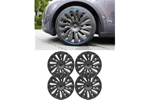 LALAIJDOU 19 inch Model y Wheel Cover, Replacement Hub Caps Wheel HubCaps Rim Protectors Cover, Set of 4 Wheel Hub Cap Kit Compatible with Tesla model y (no distinction between left and right)
