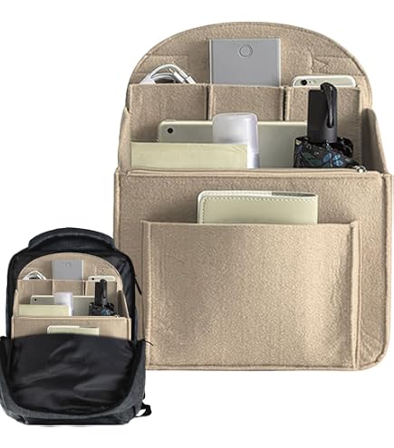Organizer per zaini: inserto per zaino, organizer per borsa, inserto multi-tasca per zaino da viaggio, fodera organizer per zaino per un facile