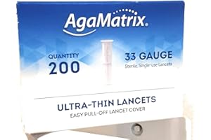 N/A AgaMatrix Ultra Thin lancets Blood Glucose Monitoring Quantity 200
