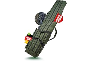 ‎ZITE Zite Fishing Angeltasche Rutentasche 150cm | Rod-Case Angelfutteral | Wasserabweisendes Rutenfutteral, 3 Fächer Rutenrucksack für Angelruten Angel Tasche Angeltaschen Angelrute Tasche Angelrutentasche