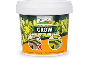 TOPBUXUS GROW - Fertilizzante Granulare per Bosso - Azione Rapida - 500g per 10m2