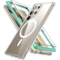 ESR Classic Hybrid Case (HaloLock) set, kompatibelt med Galaxy 2024 Ultra, klar