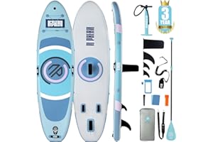 Niphean Tavola SUP Gonfiabile Adulti, SUP Gonfiabile da 305 cm con ala Balanced per Principianti E Accessori Resistenti, Stand up Paddle Gonfiabile per Adulti, Paddle Board Multifunzione per Yoga