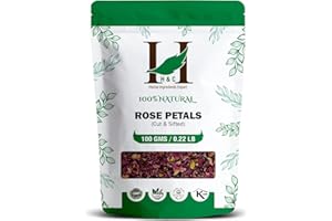 H&C HERBAL INGREDIENTS EXPERT H&C Rose Petals (Cut and Sifted) - 100g Pack | Herbal Tea Ingredient | Loose Tea