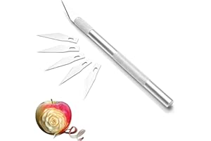 BAYSU 1 Set of 6 Blades Mobile Phone DIY Repair Guide Non-Slip Metal Scalpel Set EDC Carving Fork Kit Cake Decorated Tool (Colour: 1)