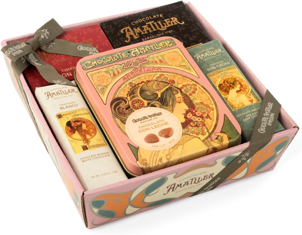 Chocolate Amatller Regalo Original (Caja Regalo de Chocolates Carteles 236gr) Variados
