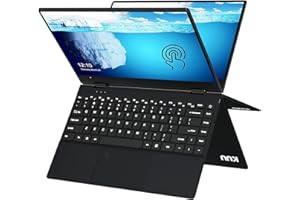 KUU 2 in 1 Notebook, PC Portatile 8GB DDR4 RAM 512GB SSD Touch Screen IPS 14 pollici, Processore Pentium Notebook, Windows 11 Pro, Lettore di impronte digitali, Laptop touchscreen con tastiera