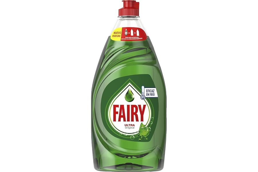 Fairy Ultra Original Líquido Lavavajillas 820ML Fórmula Efectiva Que Deja Los Platos Relucientes, Impresionante Poder Antigra