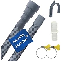 Tubo flessibile di scarico per lavatrice/lavastoviglie 1,5 m Tubo flessibile di scarico per lavatrice/lavastoviglie 1,5 m