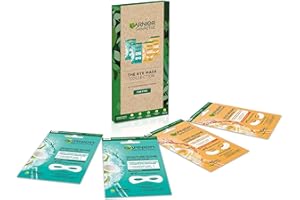 Garnier Sheet Mask Eye Mask Collection, Gift Set with 3 Eye Masks, Pampering Beauty Gift For Her, for Men & Women, Vegan Sheet Masks