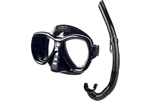 SEAC Set Elba, Set Snorkeling con Maschera Subacquea in Silicone Ipoallergenico e Snorkel per Adulti
