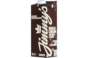 JIMMY'S Jimmy’s Coffee Concentrate 1L - 100% Single-Origin Arabica, Unsweetened, Makes 40 Servings - Just Add Milk or Water (1, 1L)