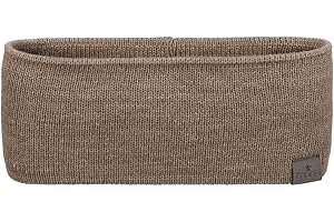 ‎LIERYS LIERYS Mono Stirnband Damen/Herren 8 cm breit - Made in Germany - dreilagiges Strickband gefüttert mit Baumwolle - Rippstrick Ohrenwärmer 54-60 cm - Ohrenschutz Herbst/Winter