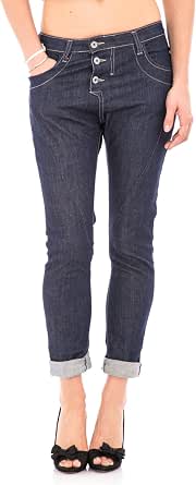 Please Jeans Donna P78 Boyfriend Baggy Basso P78ABQ2I21 Baggy l Denim Scuro  : Amazon.it: Abbigliamento