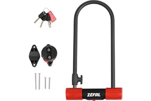ZEFAL Zéfal K-Traz U13, Antivol En U Vélo Haute Résistance - Arceau En Acier Très Solide - Câble De 120cm Optionnel - Cadenas Pour Vélo, Vélo Électrique, VTT, Trottinette, Scooter, Moto