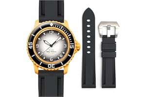 Stanchev Pasek do Blancpain x Swatch, 22 mm miękki gumowy wodoodporny pasek zastępczy do Swatch Blancpain Fifty Fathoms Men Women Band z zestawem narzędzi do instalacji i demontażu
