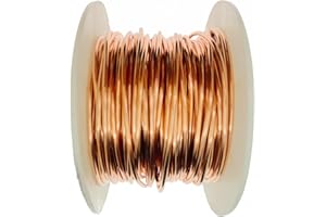 YOUNTIGER 99.9% Filo di rame morbido puro, 0.8 mm 300g/67 M bobina Filo di rame puro, fabbricazione di gioielli filo artigianale filo...