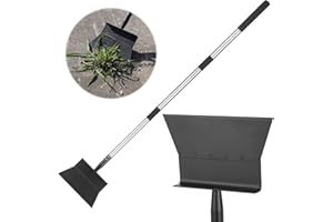 ZOCIPRO Multifunctional Garden Shovel & Scraper Tool with 136cm Adjustable Handle & Foot Pedal – Heavy Duty Flat Shovel for Weeding, Moss, Snow & Ice Removal, Patio & Driveway Cleaning