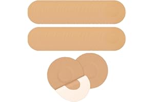 STARKVISTA 50 Pcs Parches Adhesivos para Freestyle Libre Sensores, Parches Sensor Freestyle Libre 2 y 3, Resistentes al Agua y, Ideal para Uso Diario (50 Pcs Skin Tone)