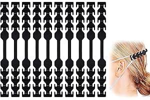 seOSTO 10 Ganci per Mascherine Antiscivolo, Porta Maschera Nella Parte Posteriore Della Testa, Porta Maschera, Gancio Prolunga Maschera Per Allungare Maschere, Cinghia Maschera