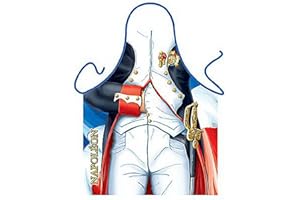 SABUY Tablier – Barbecue – Napoléon – Humoristique Motif cadeau Tablier pour barbecue Fans avec humour