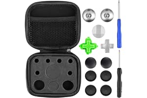 EEEkit 11PCS Controller Thumbsticks Ersatzteile Ersatz Metal Kompatibel mit Nintendo Switch Xbox One Controller Xbox Elite Controller PS4 Pro Controller