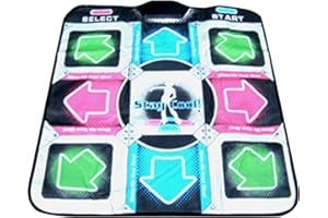 GENERIC Dance Pad,Dance Mat for TV - Plug and Play, Double Person Non-Slip Dancing Pad Mat For Console Game Girls, Birthday Gifts Dancing Game Adults Girls Boys (Pink-A)