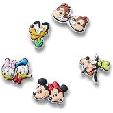 Crocs Unisex Mickey and Friends PVC 5'li paket ayakkabı askısı, &ccedil;ok renkli, &Ccedil;ok renkli, &Ouml;l&ccedil;&uuml; Birimi