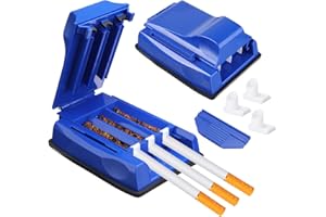 KUNGFU MALL Máquina de laminación de Cigarrillos, Tres Tubos Máquina de llenado de Tubos de Tubo de Rodillo de Cigarrillos Manual Máquina de llenado de Tubos - Inyector/Relleno de Tabaco de Liar