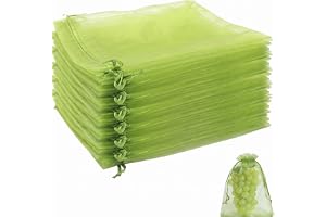 SIVZUMO 30 stycken druvskyddspåsar 20 x 30 cm, finmaskiga fruktskyddsnät för vindruvor, nätpåse mot getingar, fåglar insekter, återanvändbart växtskydd i militärgrönt