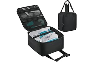 Beautyflier Nose Cleaner Storage Bag, Travel Case for Navage Nasal Irrigation System, Countertop Caddy Portable Neti Pot Carrying Bag, Protective Nose Cleaner Bag with Hanging Strap (Bag Only)