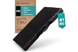 FilterBase® Aktivkohlefilter passend für Bosch 11026771, 17002192, DHZ5346 DHZ5345 | Siemens LZ53451 | Neff Constructa Z5102X1 (320 x 240 x 22 mm)