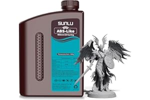 SUNLU 2KG Upgrade Resina ABS-Like, resina para impresora 3D impresoras 3D LCD/DLP/SLA de resina de curado UV de 405nm, resina de impresora 3D de alta compatibilidad,2000g gris