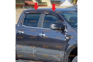 LOGAN4X4 Windabweiser Zubehör Regenabweiser für Ford Ranger 2012-2022 Wildtrak Limited