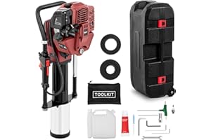 hillvert Battipali A Scoppio Piantapali A Motore HT-PILOT-1500 (1.500 W, 9.000 giri/min, 100 mm)