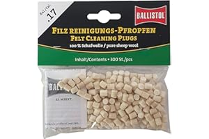 Eva Shop® Ballistol Filz Reinigungs-Pfropfen Klassik Waffenreinigung Kal 17 und .22
