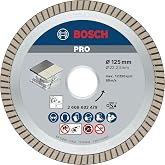 Bosch Professional Accessories Elmas Kesme Diski, Best For Ceramic Extra-Clean Turbo (Seramik, 125 x 22,23 mm, A&ccedil;ılı Taşlama 