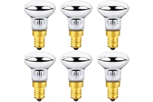 VEGENA 6 sztuk żarówek lawowych E14 R39 30 W, ciepła biel 2700 K, lampa lawowa, reflektor lawowy, AC 220 V-230 V, gwint E14, żarówki zamienne do lamp lawowych, lamp brokatowych, lamp rakietowych