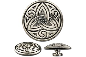 HOPPE & MASZTALERZ Celtic Concho Schraubzierniete, Zierniete, Schraubniete, Screwback Concho, Celtic Trinity No. 1