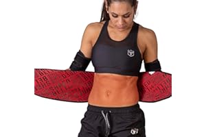 Iron Bull Strength Shred Belt V2 - Thermogenic Waist Trimmer for Men and Women - Premium Fat Burning Belt with Weight Loss Technology - Ab Toning Belt - Belly Fat Slimming Brace - Fat Burn Tummy Wrap