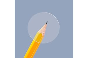 HEBAYY 1500 adesivi rotondi trasparenti per sigillare buste o pacchi, mega confezione, adesivi distribuiti su un rotolo, con linea di perforazione.