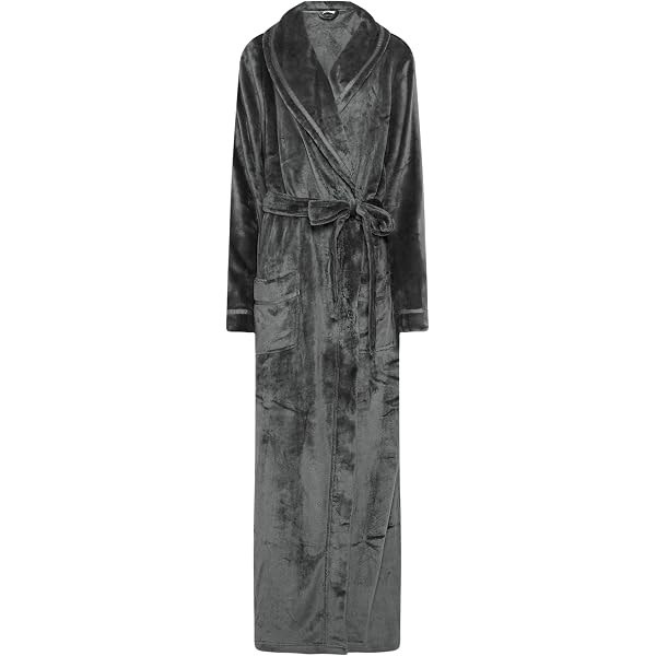 tall dressing gown ladies Long Sally - Lts Tall Brown Cable Maxi noplay