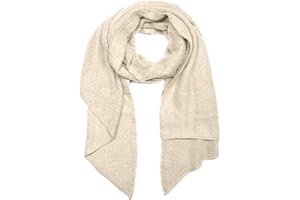 styleBREAKER Damen Schal aus weicher Viskose | einfarbiger Webschal in asymmetrischer Form | große Stola für Herbst und Winter Looks