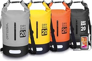 Blackace arteesol Bolsa Estanca, Dry Bag - 5L 10L 20L 30L Bolso Seco Impermeable/Seca Bolsa para Kayak Paseo en Barco Canoa Pesca Rafting Camping Playa Natación Snowboard